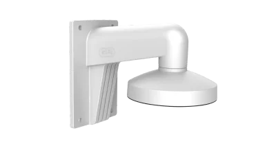 Suport montaj pe perete pentru camere dome Hikvision DS-1273ZJ-140, material aliaj de aluminiu, pentru seria de camere DS-2CC51xxP(N), dimensiuni: Φ140×182×120mm, greutate: 703g