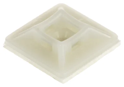 Suport pentru coliere PS-4-19X19/W, 19 x 19 mm, alb