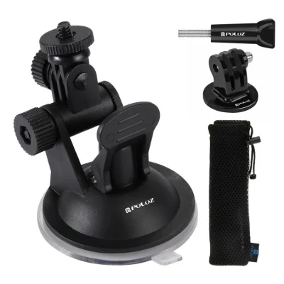 Suport pentru parbrizul mașinii Puluz pentru camere sport(inclusiv Osmo Action 5 Pro, Insta360 X5)