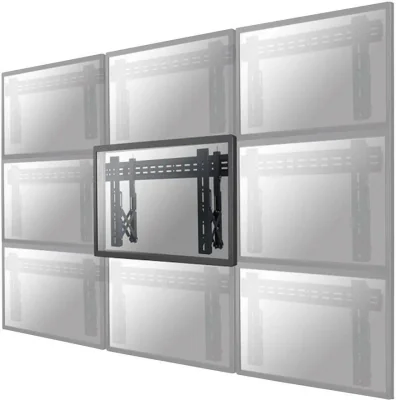 Suport perete Videowall individual pull-out Neomounts by Newstar, 32"-75", VESA 200x200~600x400, max load 50kg, profil 56-215mm, rotate +/-3°, micro-adjustment, lockable (lock not included), unul per monitor