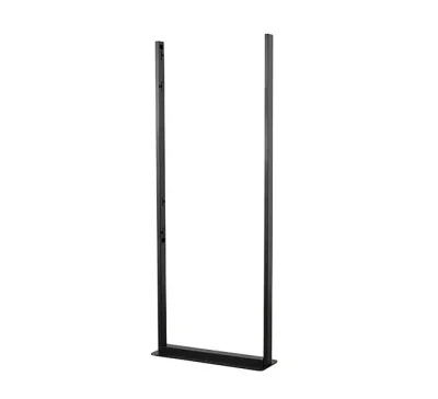 Suport podea double sided B-Tech compatibil cu seria OM55N-D Samsung (Signage Display), suporta pana la la 50kg, montare tip portret, desing subtire potrivit pentru instalarea in interior, cable management integrat, negru