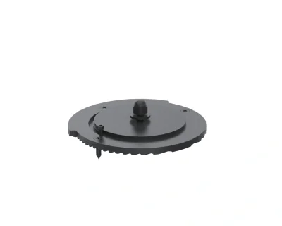 Ergonomic Solutions TabPOS Tablet & mPOS C-Frame rotation base add on for all sizes, Base, White, Metal, 115 mm, 120 mm, 26.4 mm