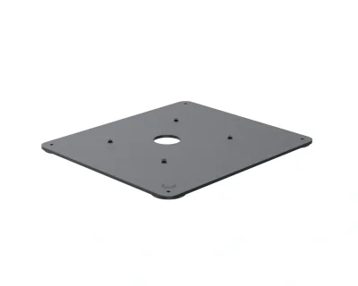 Ergonomic Solutions SpacePole Kiosk Base plate for counter mounted Kiosk, POS plate, Black, Metal, GFS4470; GFS4500 Serie; H400; HSP-100; Magellan 1500i; Mc Print2-3; SRP-Q300; TCx 6145-1TN; TM..., 337.5 mm, 300 mm