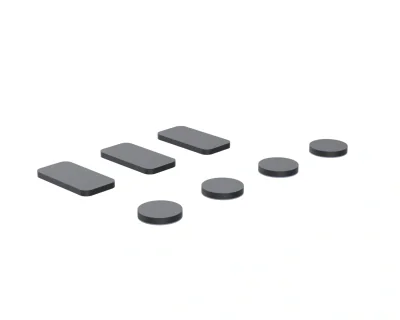Ergonomic Solutions TabPOS Tablet & mPOS Felt pads for U-Frame, POS pad, Black, Plastic, Security screw, 10 mm, 20 mm