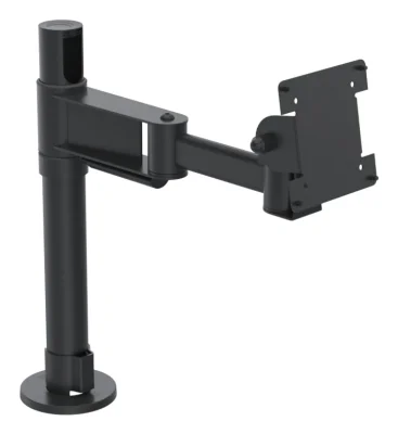 Ergonomic Solutions SpacePole POS Screen Mount with 300mm Elbow Arm (<10 kg), POS mount, Black, Metal, 75 x 75 mm, 100 x 100 mm, 27.9 cm (11")