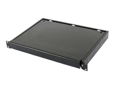 SUPORT TASTATURA SPACER 1U pentru rack 19", adancime 300mm, pt. cabinete de diferite adancimi, black, "SPKP-1U300-BK-03"