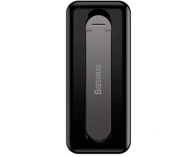 SUPORT Telefon Baseus Foldable Bracket, pliere 90 grade, rotire 360 grade, grosime 4mm, autoadeziv, negru "LUXZ000001" - 6932172603311
