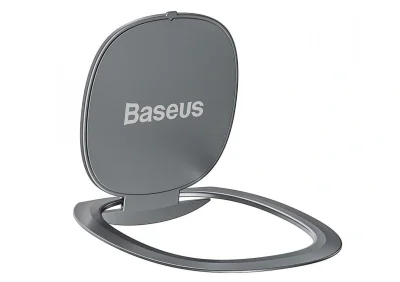 SUPORT Telefon Baseus Invisible, inel metalic pentru o prindere sigura si suport orizontal telefon, pliere 180 grade, grosime 2.1mm, aluminiu "SUYB-0S" - 6953156222991