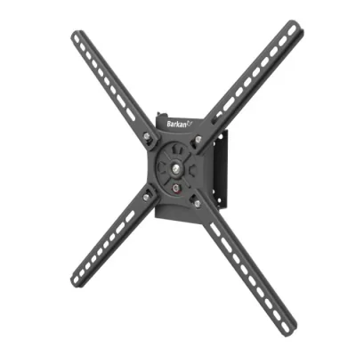 Suport TV perete Barkan, rotatie landscape si portret, potrivit pentru ecran cu duagonala 13"-65", suporta pana la 36kg, VESA 75x75mm - 400x400mm, negru
