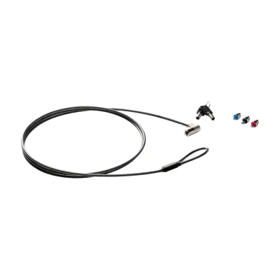 Sure Key Cable Lock, Black, Silver