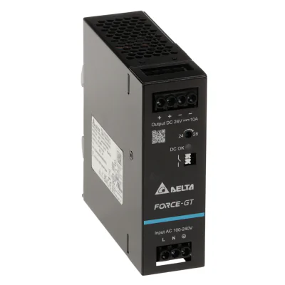 Sursă de alimentare în comutație monofazată pe șină DIN Delta Electronics DRF-24V240W1GBA, 24 V DC, 240 W