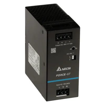 Sursă de alimentare în comutație monofazată pe șină DIN Delta Electronics DRF-48V480W1GBA, 48 V DC, 480 W