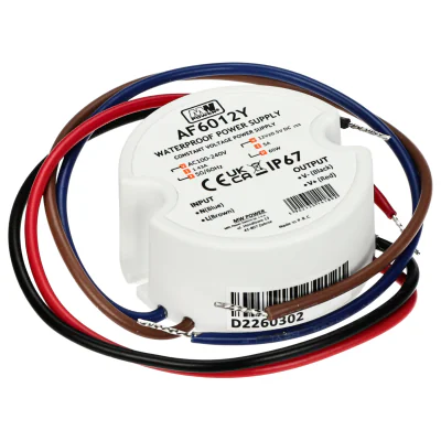 Sursă de alimentare în comutație MW POWER 12V/5A-TP-V2, 12 V DC, 5 A, 60 W