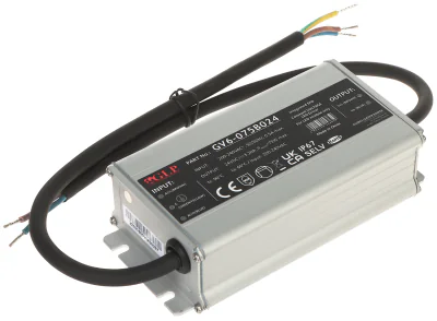 Sursă de alimentare în comutație MW POWER GV6-24V/3.2A, 24 V DC, 3,2 A, 75 W