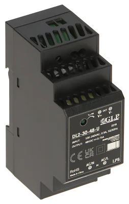 Sursă de alimentare în comutație pe șină DIN GLP DL2-30-48-U, 30 W, 48 V DC