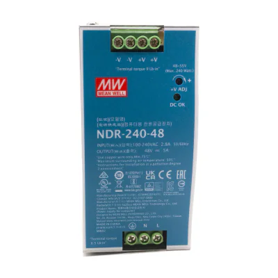 Sursă de alimentare industrială 48 V 240 W HIKVISION NDR-240-48, montaj pe șină DIN
