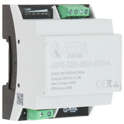 Sursă de alimentare pe șină DIN ATTE APS-120-550-DIN4, 190-260 V AC