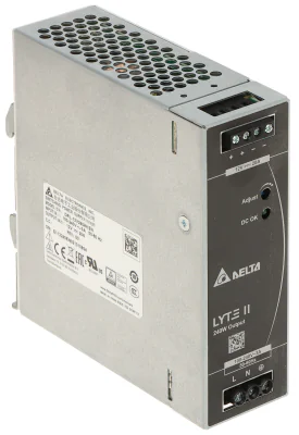 Sursă de alimentare pe șină DIN Delta Electronics DRL-12V240W-1EN, 12 V, 240 W