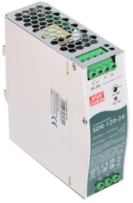 Sursă de alimentare pe șină DIN MEAN WELL SDR-120-24, 120 W, 24 V