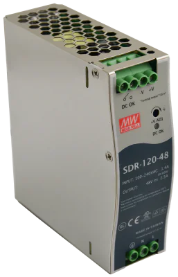 Sursă de alimentare pe șină DIN SDR 48V/120W/2.5A SDR-120-48