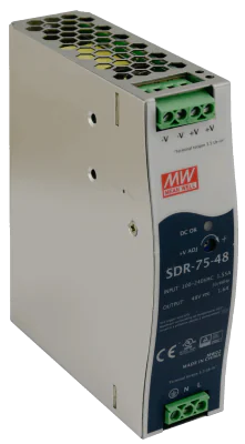 Sursă de alimentare pe șină DIN SDR 48V/75W/1.6A SDR-75-48