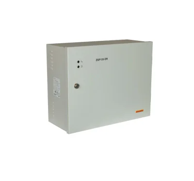 Sursa de alimentare pentru sisteme de detectie incendiu 24V/3A in cutie  metalica, loc pentru 2 acumulatori 12V/18A. Sursele sunt certificate EN 54-4, Vds; EN 12101-10;