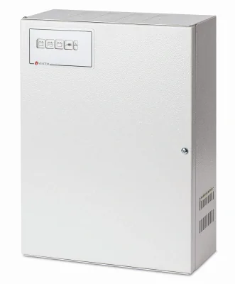 Sursa de alimentare pentru sisteme de incendiu 3A, certificata EN54-4, Venitem TUL 373 EN , cutie metalica cu transformator toroidal care limiteaza interferentele electromagnetice. Managementul cu microcontroler garanteaza alimentarea chiar si cu dec