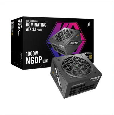 Sursa PC 1stPlayer 1000W, 80 PLUS Gold, Full Modular, ATX 3.1, PCIe 5.1, NGDP HA-1000BA4, negru