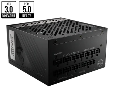 Sursă PC MSI A850G PCIE5, 850W, 80 PLUS Gold