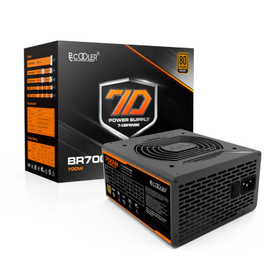 SURSA PCCOOLER 700W (real), fan 120mm PWM, 80 Plus Bronze, 2x PCI-E (6+2), 6x S-ATA "GI-BR700"