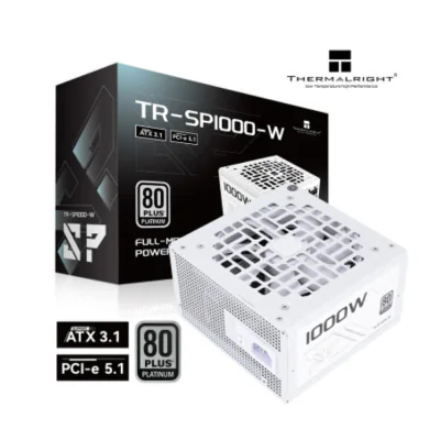 SURSA Thermalright "TR-SP1000W", 1000W, certificare 80 Plus Platinum, modular, LLC, DC to DC, PCI-E GEN 5.1 ready, fan 120mm, alb, "TR-SP1000W"