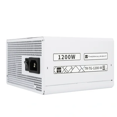 SURSA Thermalright "TR-TG 1200-W", 1200W, certificare 80 Plus Gold, modular, LLC, DC to DC, PCI-E GEN 5.0 ready, fan 120mm, alb, "TR-TG 1200-W"
