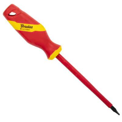 Șurubelniță plată izolată BRADAS DIY-SL1255125-V, 5,5 mm, lungime lamă 125 mm
