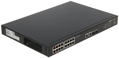 Switch 16 porturi PoE și 2 porturi uplink, fără management PFS3220-16GT-240-V2