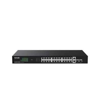 Switch 24 porturi Gigabit PoE, 2 x RJ45 Uplink Gigabit G1128P-24-250W