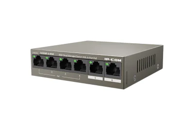 Switch 4 porturi Gigabit PoE+, 2 porturi RJ45 Gigabit G2206P-4-63W