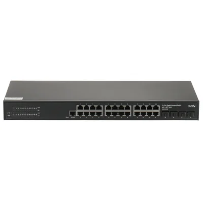 Switch CUDY GS2024S2, 24 porturi RJ45 + 4 SFP