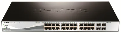 Switch D-LINK DGS-1210-28P, 24x Gigabit, 4x SFP+, PoE, L2, gestionat