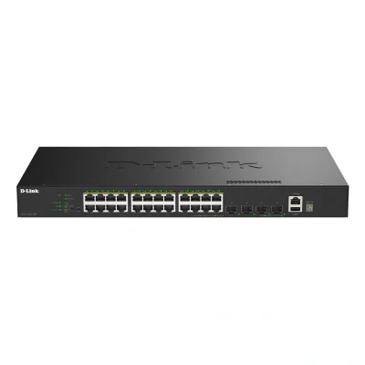 Switch D-LINK DGS-1530-28P/E, 24x Gigabit, 4x SFP+, PoE, L2, gestionat