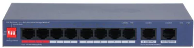 Switch Dahua 10 porturi gestionate in cloud si PoE cu 8 porturi