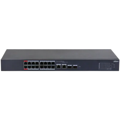 Switch Dahua cu 18 porturi, 16 porturi PoE – CS4218-16ET-240