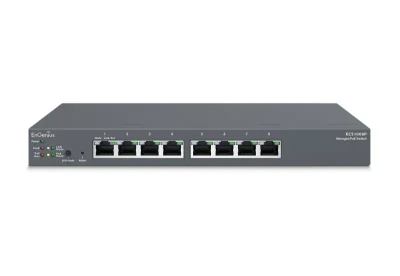 Switch ENGENIUS ECS1008P, 8x Gigabit, PoE, L2, gestionat