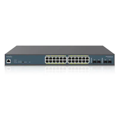 EnGenius Switch 24-port GbE PoE.af/at(+) 410W 4xSFP L2 19i, Managed, L2/L3, Gigabit Ethernet (10/100/1000), Power over Ethernet (PoE)