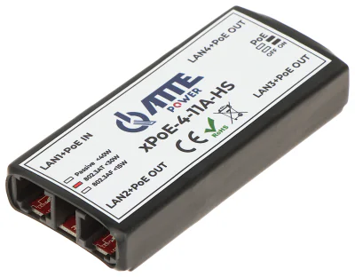 Switch / extender PoE ATTE XPOE-4-11A-HS, 3 porturi + 1 uplink