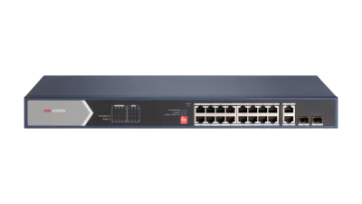 Switch Hikvision DS-3E0520HP-E, 16-port, PoE