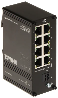 Switch industrial PoE Teltonika TSW040, 8 porturi