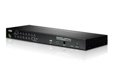 Switch KVM Aten, conectori 1 x SPHD-18 Male (Yellow), Daisy-chain In: 1 x DB-25 Female (Black), Daisy chain Out: 1 x DB-25 Male (Black), port KVM: 16 x SPHD-15/17 Female (Yellow), negru
