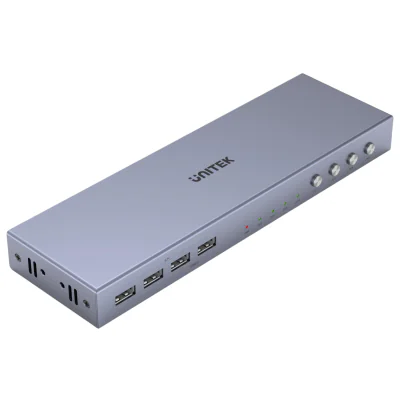 Switch KVM HDMI + USB UNITEK V306A, 4K UHD, 4 intrări HDMI, 1 ieșire