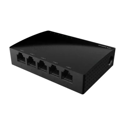 Switch Lanberg DSP1-1005, 5 porturi Gigabit Ethernet, fără management, carcasă desktop
