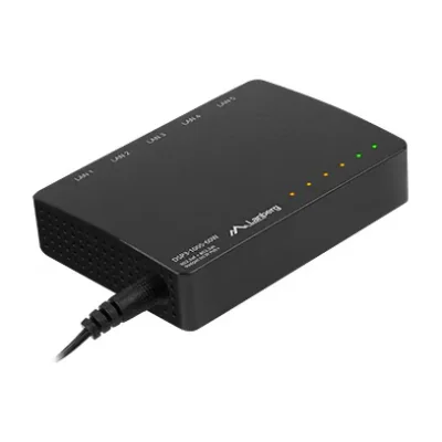 Switch Lanberg DSP3-1005-60W 5x 1GB PoE+, 4 porturi PoE 30W/port, max. 60W, neadministrabil, desktop